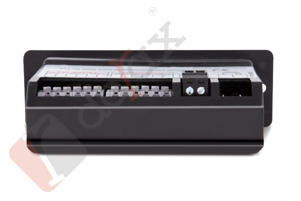 Dorax Dahili Termostatlı All In One Fan Montaj Modülü - 30mm (Slim) - DR-7881-T30