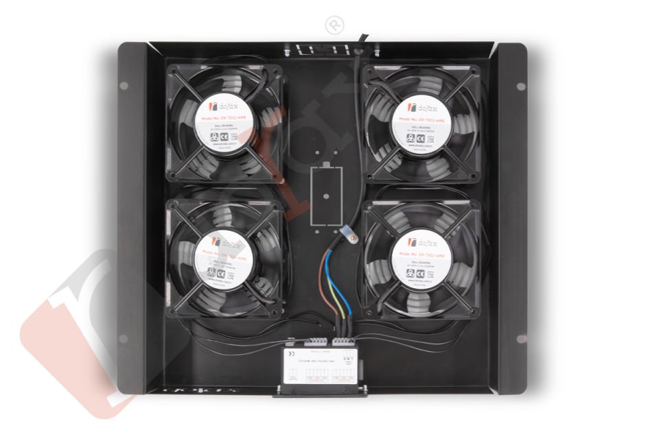 Dorax 4'Lü Standart Digital Termostatlı Pro Fan Ünitesi - 38mm - DR-7934-DP-38