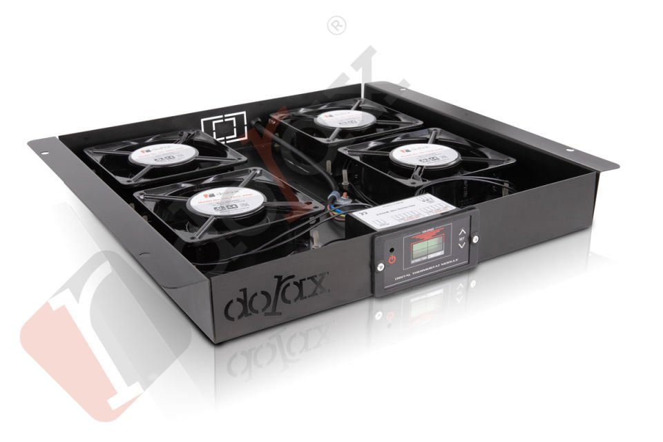 Dorax 4'Lü Standart Digital Termostatlı Pro Fan Ünitesi - 38mm - DR-7934-DP-38