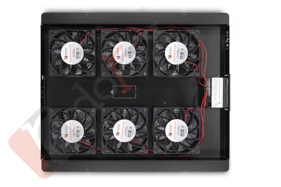 Dorax 6'Lı Slim Mekanik Termostatlı All in One Fan Ünitesi - 25mm - DR-7936-MA-25