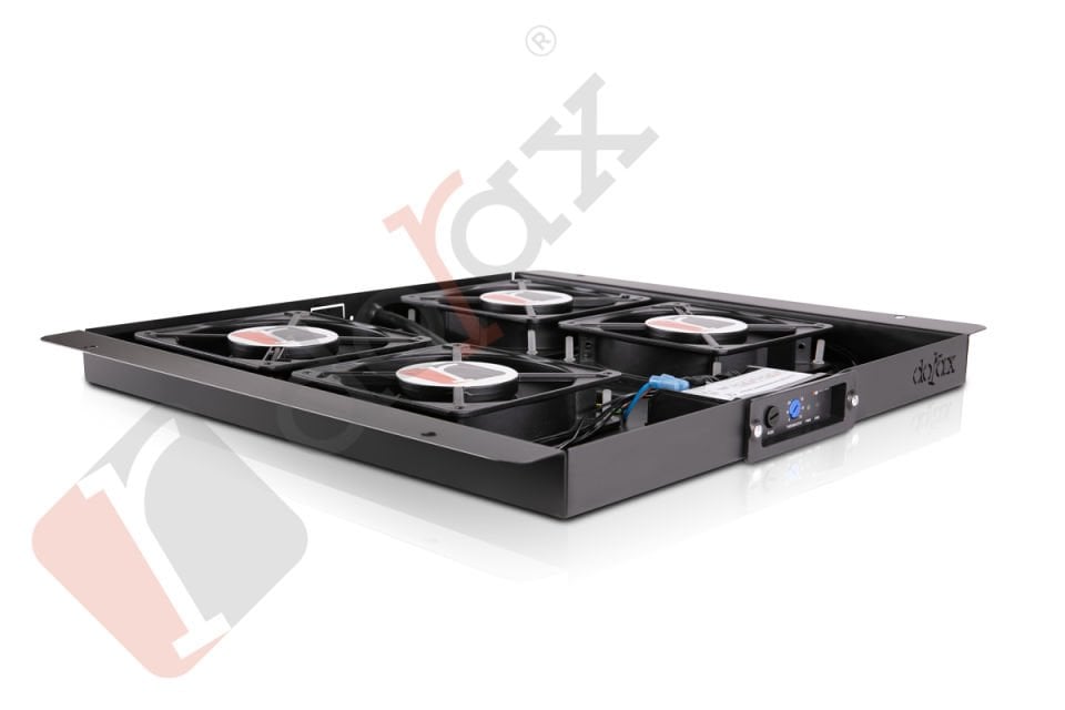 Dorax 4'Lü Slim Mekanik Termostatlı All in One Fan Ünitesi - 25mm - DR-7934-MA-25